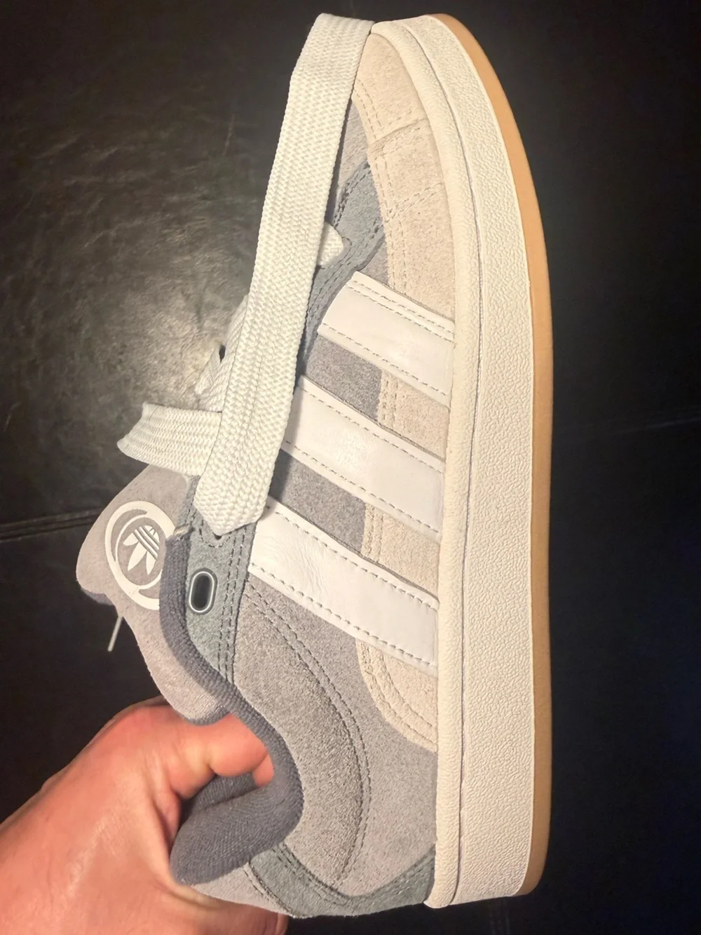 adidas Campus '00s Beta Athletic Shoe - Gray/White /Crystal White Men’s Size 7